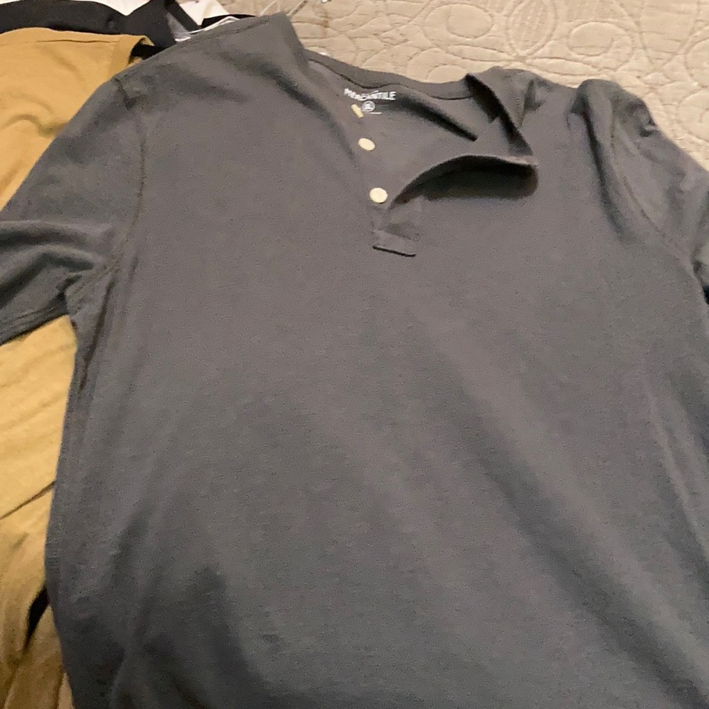 J. Cree Mercantile 3 button Henley